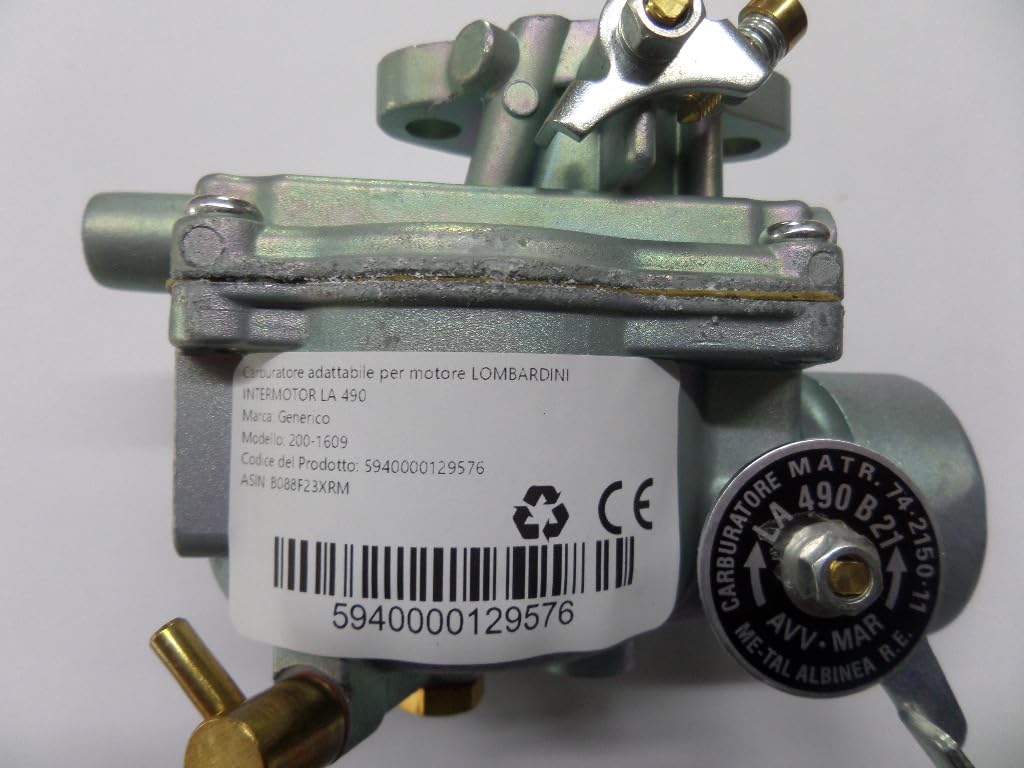 Generico Carburatore adattabile per motore LOMBARDINI INTERMOTOR LA 490