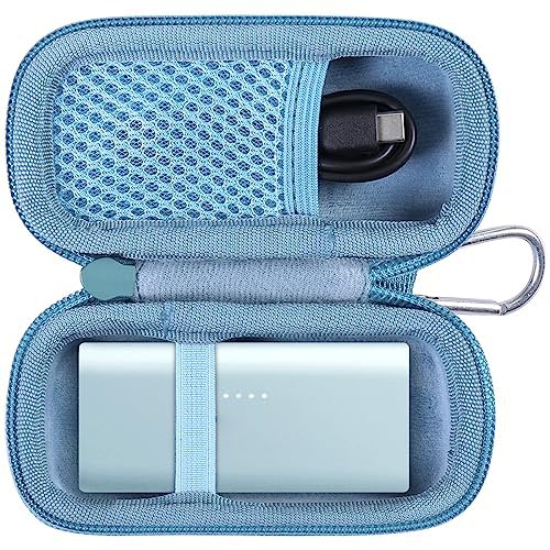 co2CREA Hard Case Compatible with Anker 621 Nano Power Bank 5,000mAh 12W Portable Charger, Blue Case