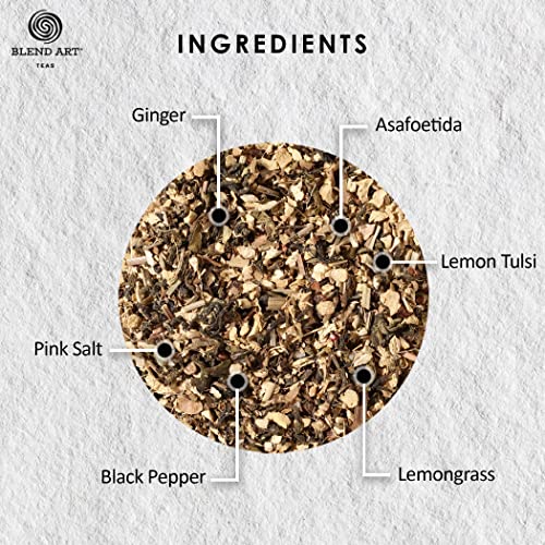 Image of Blendart Detox Kahwa Green Tea Helps In Detoxification Improves Digestion Ideal After Meal Beverage Helps Cleanse Immunity Booster Cold Relief 100% Natural Ingredient - 15 Tea Bags