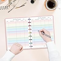 Vista 7 de Paquete de 2 repuestos de 9 discos para lista de comprobación de pago de facturas, 100 hojas/200 páginas, tamaño clásico, coloridos formularios