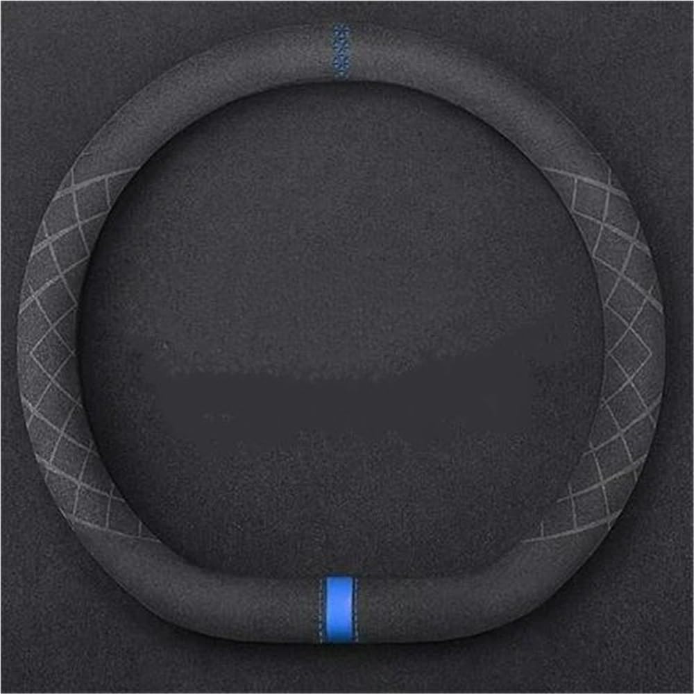 ZYMKKDYLM Car Steering Wheel Cover Protection compatible for BMW Z4 Z4M E85 E86 E89 G29 E52 20i 30i M40i Anti-slip Breathable Soft Steering Wheel Cover, Car Decor Supplies,D-Blue