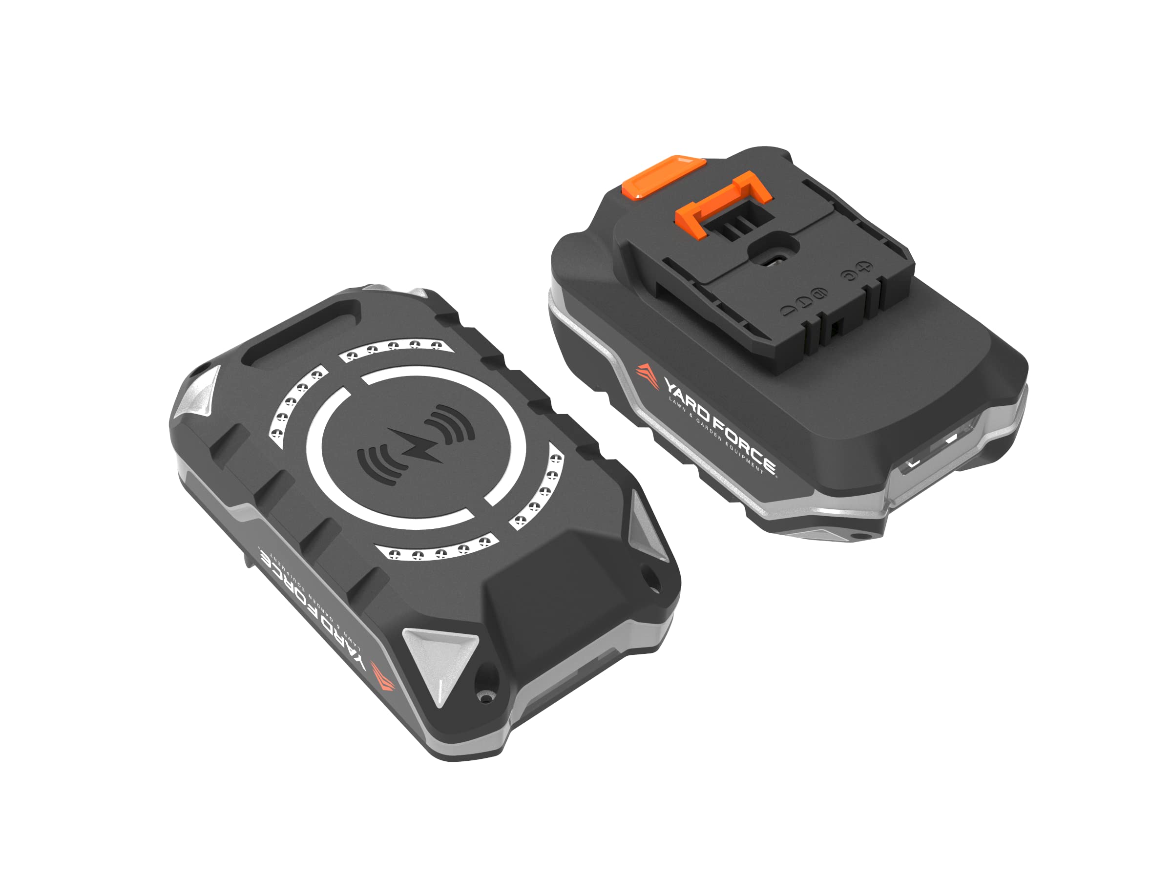 YARD FORCE AL C20E - Batteria agli ioni di litio con capacità di ricarica wireless per tutti i prodotti YARD FORCE 20V (famiglia CR20), compatibile con dispositivi che supportano la ricarica wireless