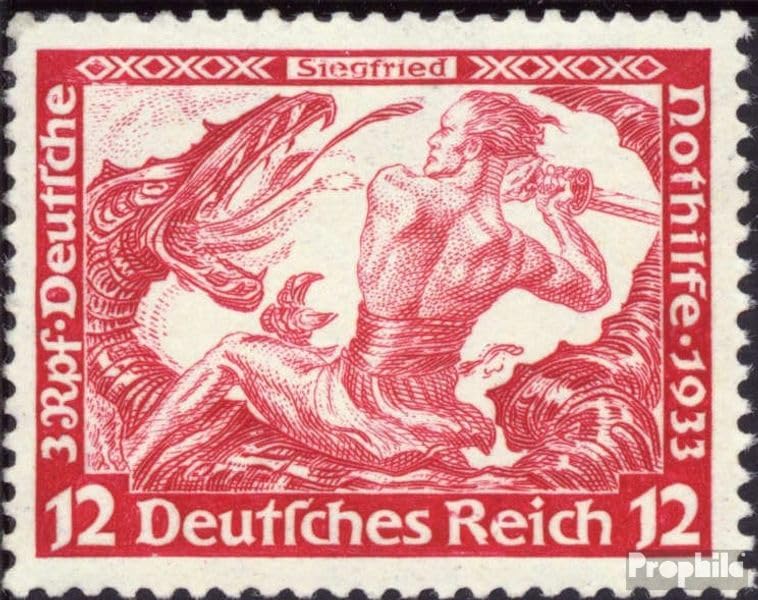 Sellos para los coleccionistas del Imperio Alemán 1933 Prophila 504B Wagner dentado 20:16