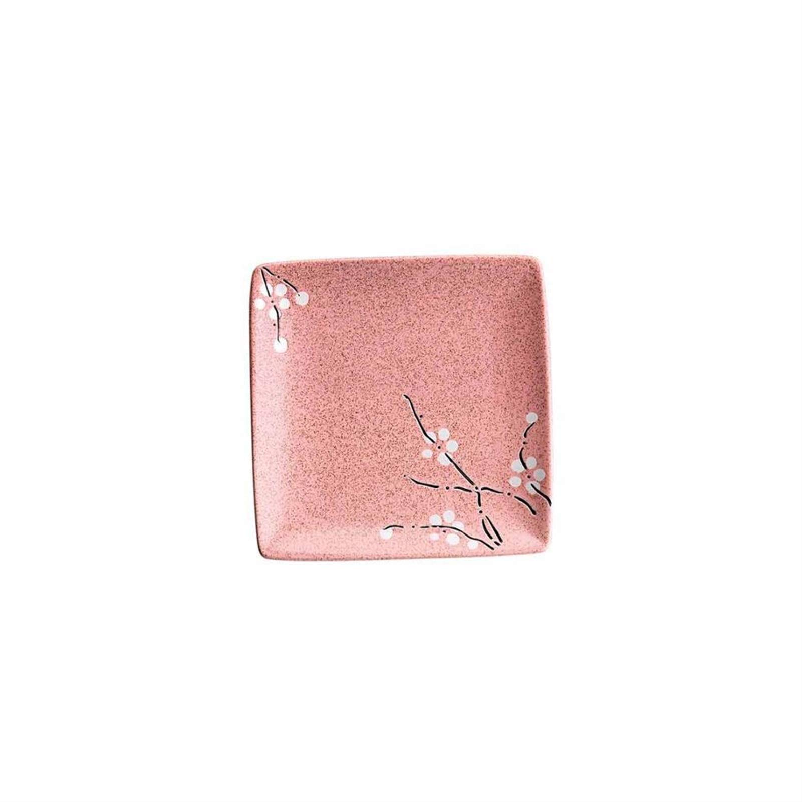 Assiettes pour dessert rose en céramique pour savourer vos douceurs sucrées