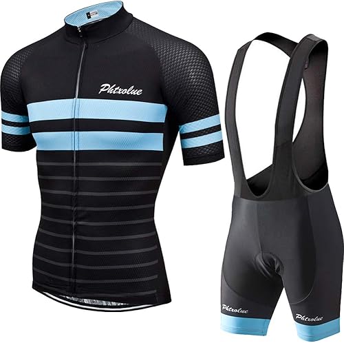 Ciclismo Kit Hombres Ciclismo Jersey Conjunto Ciclismo Bib Shorts Bicicletas Jersey Camisas Traje Uniforme Ropa