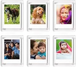 Magnetic Acrylic Photo Frames | Glass-Like Clear Frames | Personalize & Swap Photos Anytime | Double Sided | 3.5x2.5 inch | Set of 10