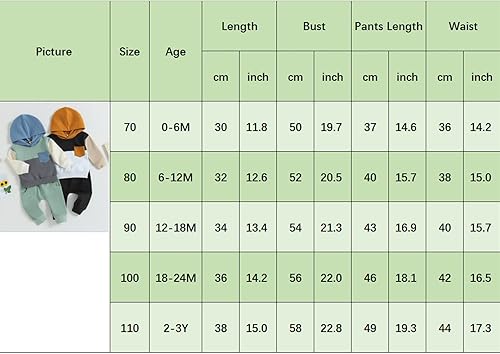 Miniatura 7 de Amiblvowa Ropa para bebé niño de 3 6 9 12 18 meses 2T 3T bloque de color sudadera con capucha y pantalones conjunto de primavera para el día de San
