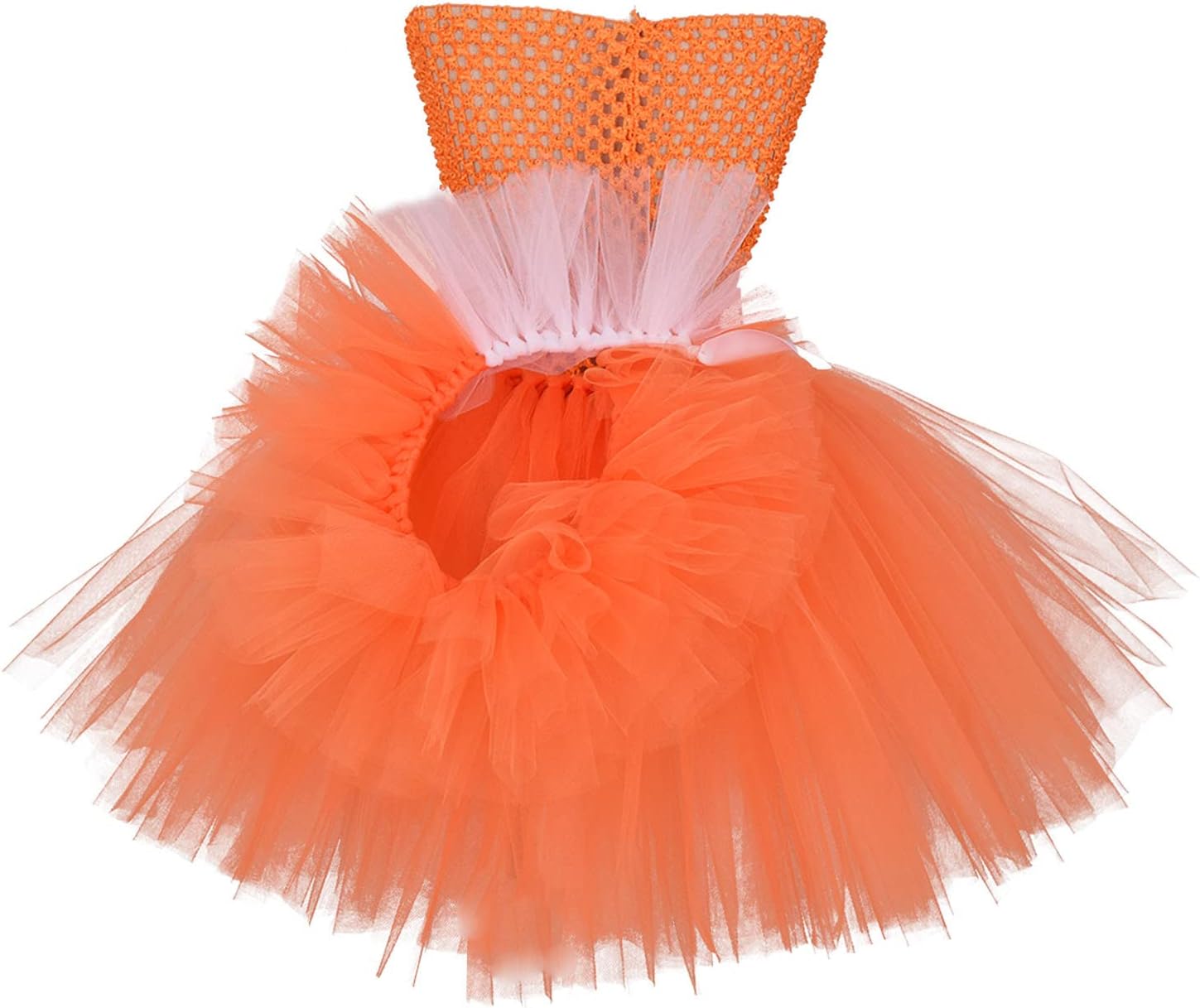 Kids Girls Fox Costume - Orange Halloween Cosplay Dress with Fox Headband Tail Set - 5-6 Years - Image 4