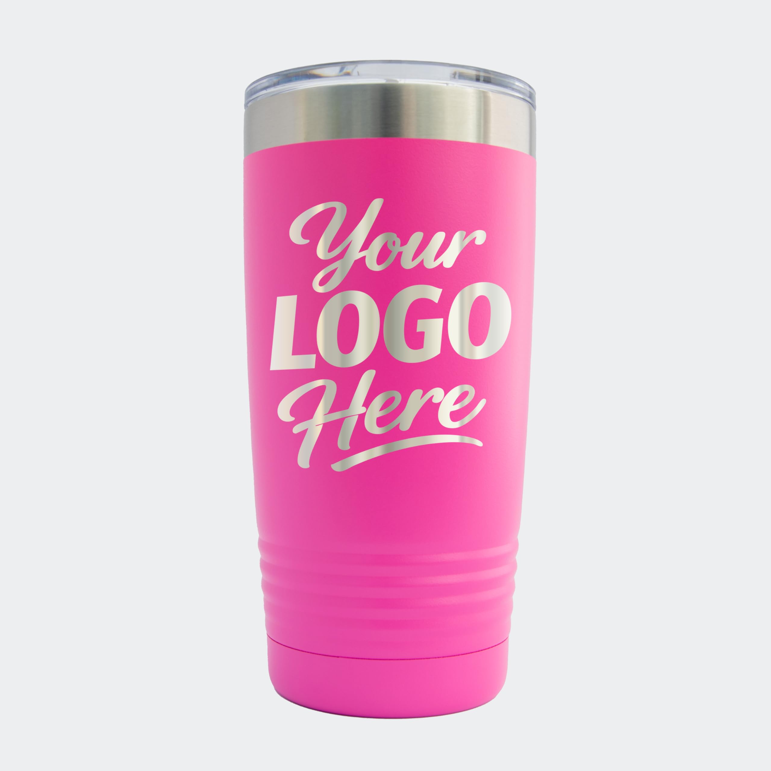 Personalized 20oz Stainless Steel Tumbler - Set of 16 Custom Logo Laser Engraved Travel C…