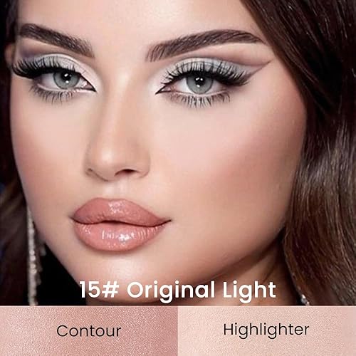 Miniatura 2 de evpct 2 en 1 para modelar y contornear la cara en barra crema corrector de contorno bronceador kit de maquillaje para principiantes resaltador