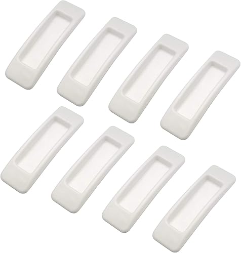 Manijas autoadhesivas con cintas adhesivas de doble cara, 8 piezas de plástico autoadhesivas de apertura convenientes para armarios, ventanas y