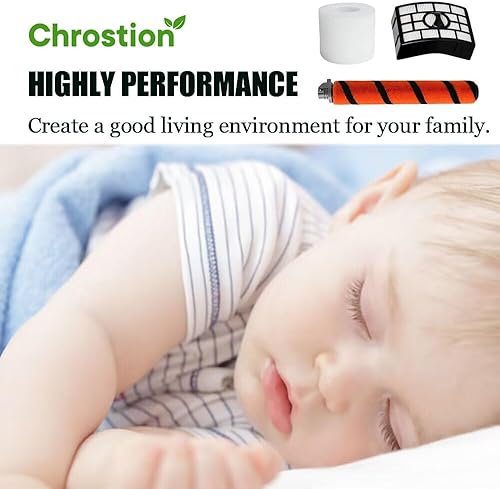 Miniatura 7 de Chrostion Kit de repuesto compatible con aspiradora Shark APEX DuoClean AZ1002 AZ1000W AX950 AX951 AX952, 1 juego de rodillo de cepillo suave, 2