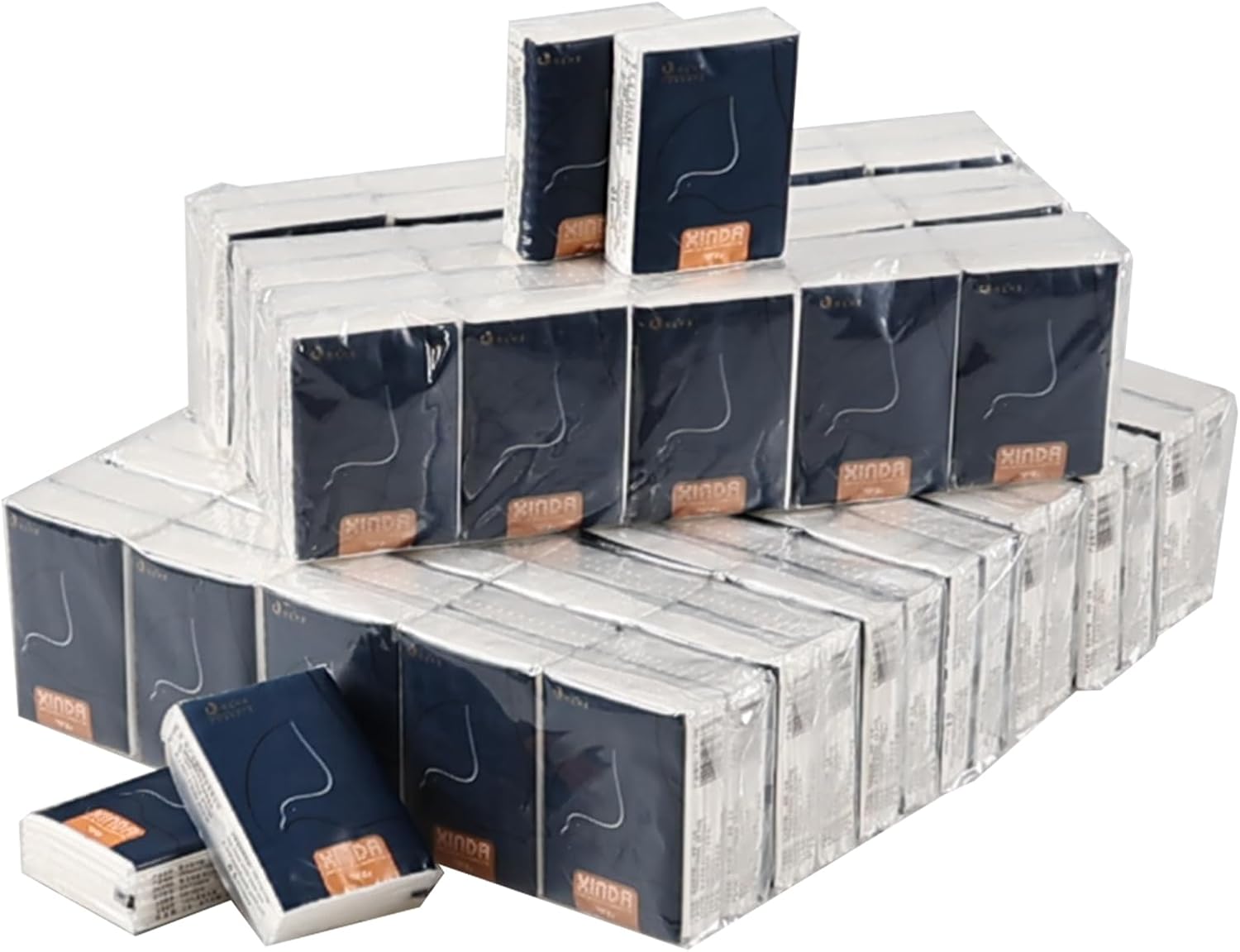 100 Packs Mini Facial Tissue, Travel Size Tissues, 4 Ply Soft Facial Tissues