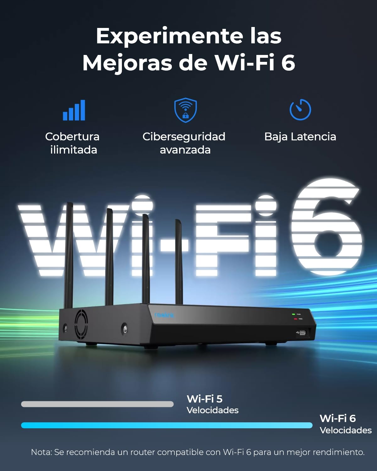 Reolink 4K Camara Vigilancia WiFi Exterior, Zoom Óptico 5X, Detección Inteligente, Cámara Exterior de Seguridad IP67, 4K 12CH Wi-Fi NVR para la Seguridad Doméstica, 2TB HDD, RLN12W + 4X RLC-811WA