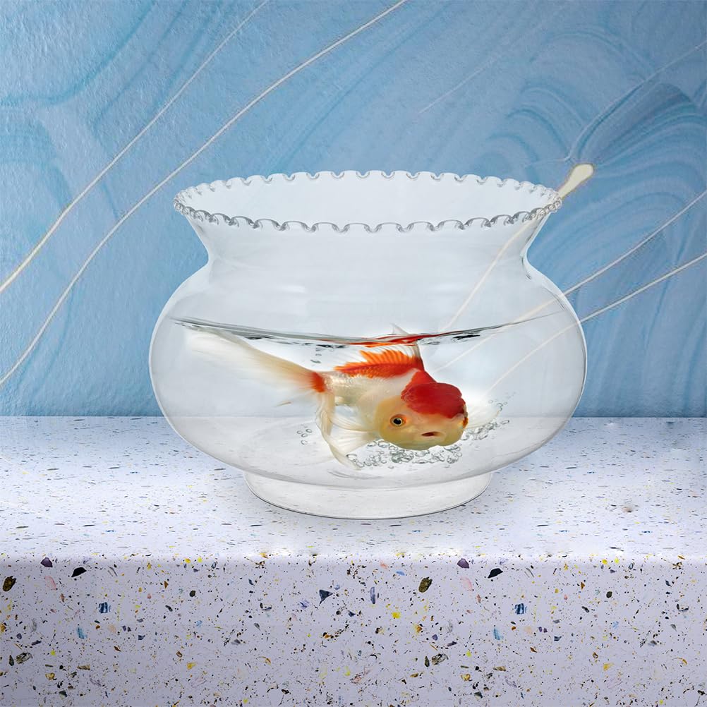 Sosoport Sosoport Bowl Glass Vase Round Glass Vases Clear Bubble Plant Container Terrarium Fish Bowl for Wedding Party Event Home Office Decor - Image 3