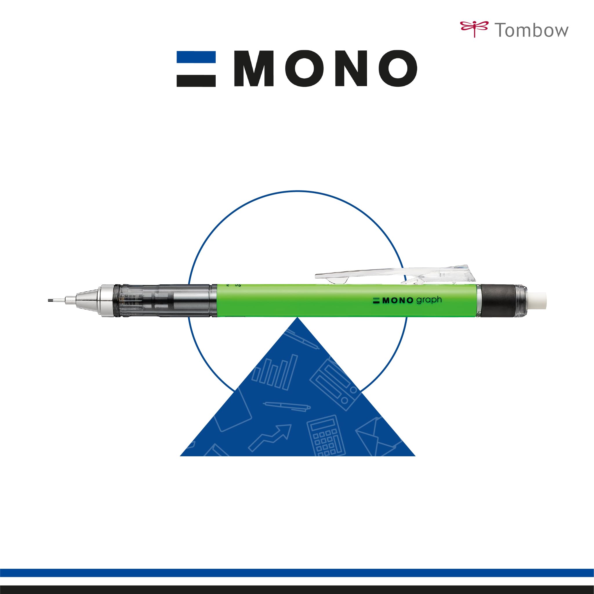 Tombow Mono Graph Matita meccanica 0,7 mm Giallo neon