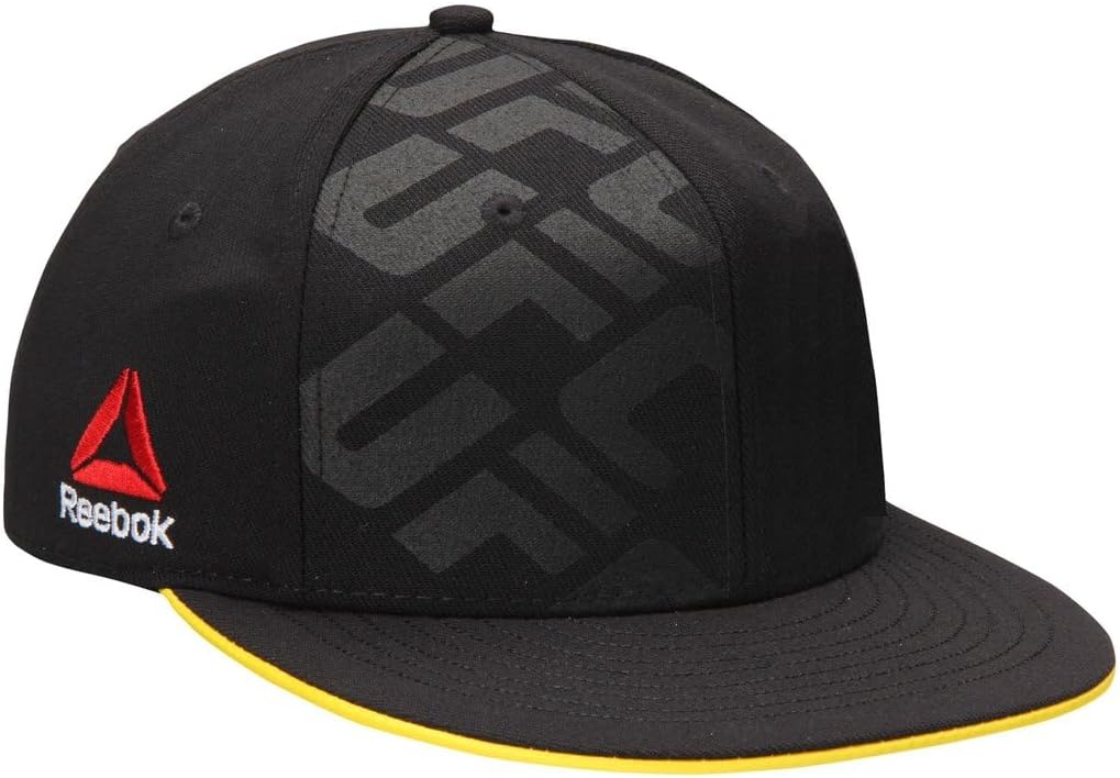 Amazon.com: UFC Flatbrim Snapback Hat - Black | Yellow : Sports & Outdoors
