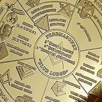 Masonic Challenge Coin Gold Plated for Freemason Coin 3D Design with Case — image 5