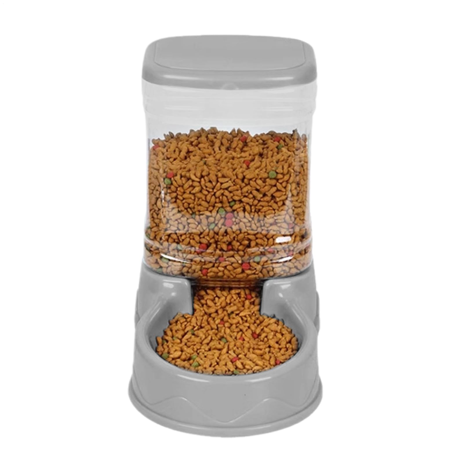 Cat Food Dispenser, Large Capacity Feeder with Function Design, Automatic Waterer Refill System, Cat Food Dispensers with Stable Base Structure, Dispenser for Small Medium Pets Cats