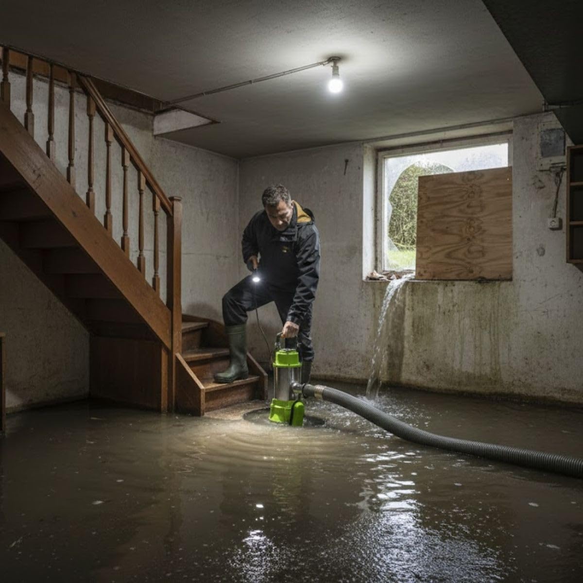 VITO - Pompe de relevage Eaux usées 1500W Egouts Caves Inondées Acier Inoxydable