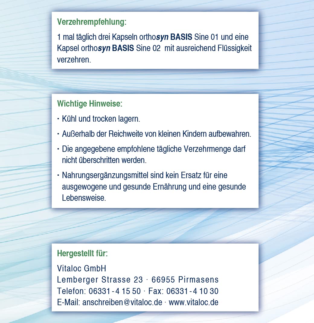 BASIS Sine, 2 Komponenten, 180/60 Kapseln, 60 Tage