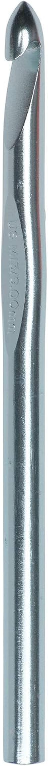 Silvalume Aluminum Crochet Hook 5.5", Size M13/9mm
