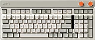 BLOCK Wireless Mechanical Keyboard, 98 Keys Rechargeable Hot-swappable Keyboards with 3 types Connection for Windows, Mac OS/Rero knobs for volume control, mode shift, eyeable panels 2025