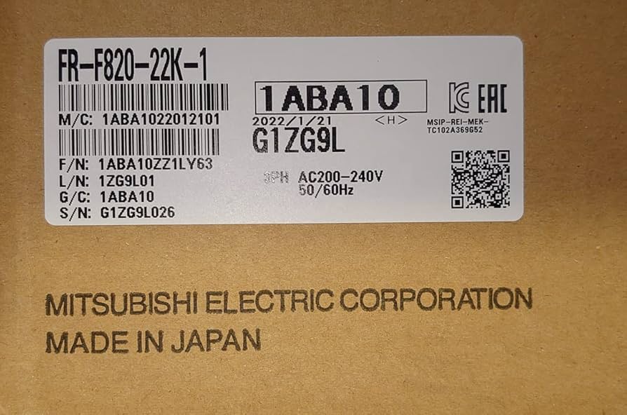 三菱インバーターFR-F820-11K-1(新品未開封品) 三菱電機 FR-F820-11K-1 ファン・ポンプ用インバータ FREQROL