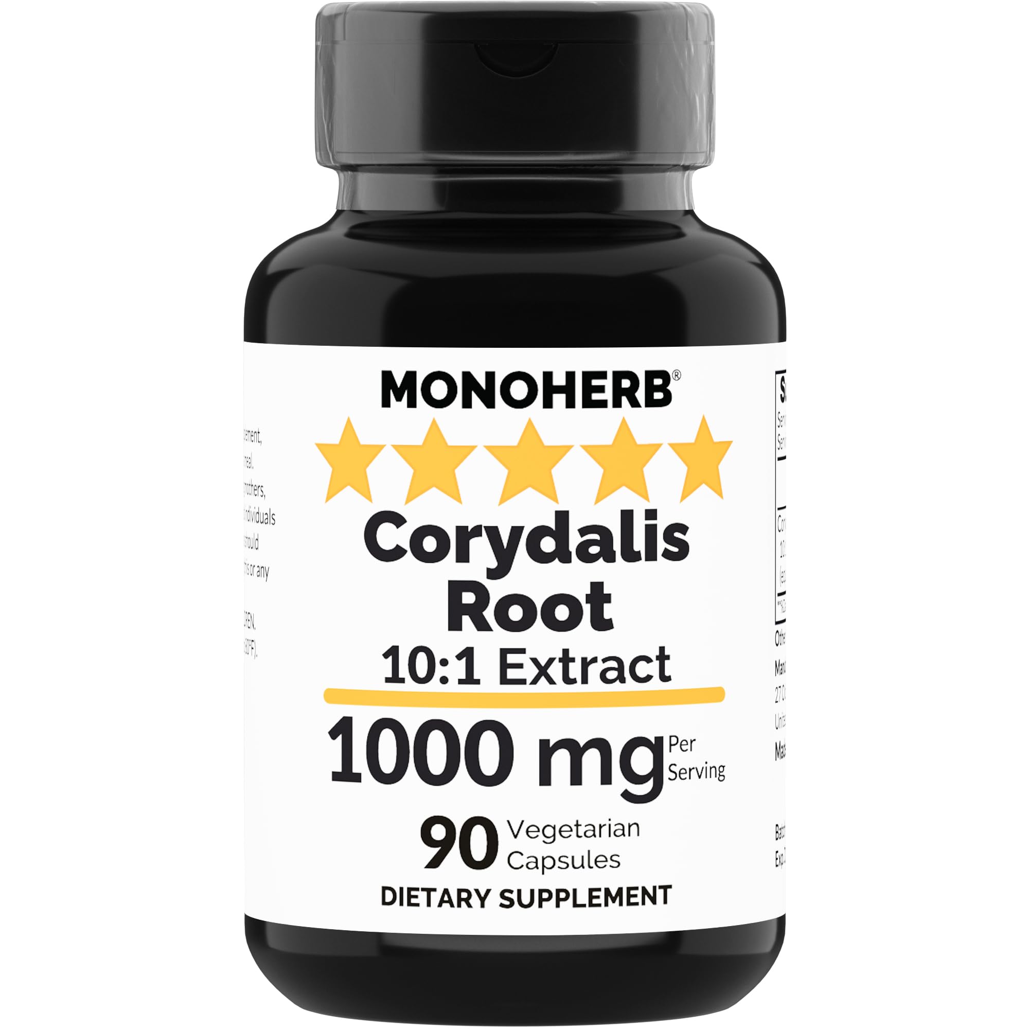 Corydalis Root Extract 1000 mg - 90 Vegetarian Capsules