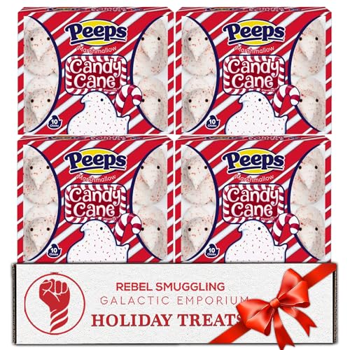 Christmas Candy Cane Flavored Marshmallows 40 Pack Stocking Stuffer Treats