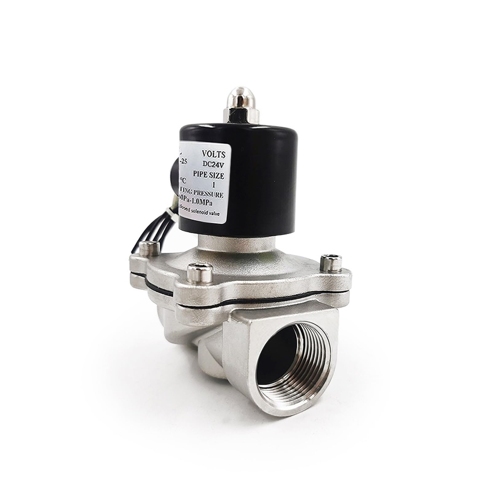 Électrovanne DN20 24V en acier inoxydable pour éliminer les fuites de canalisation