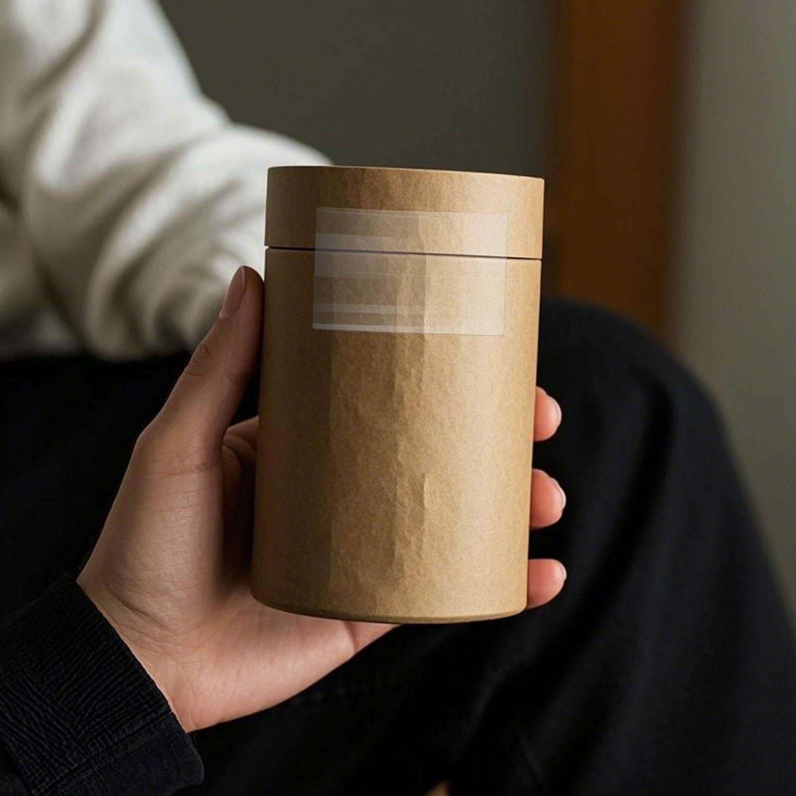 Etichette trasparenti rettangolari da 50 × 76 mm, punti adesivi, protezione per etichette autoadesive, rotolo impermeabile per buste, scatole, pacchi, regali, etichette di chiusura, 500