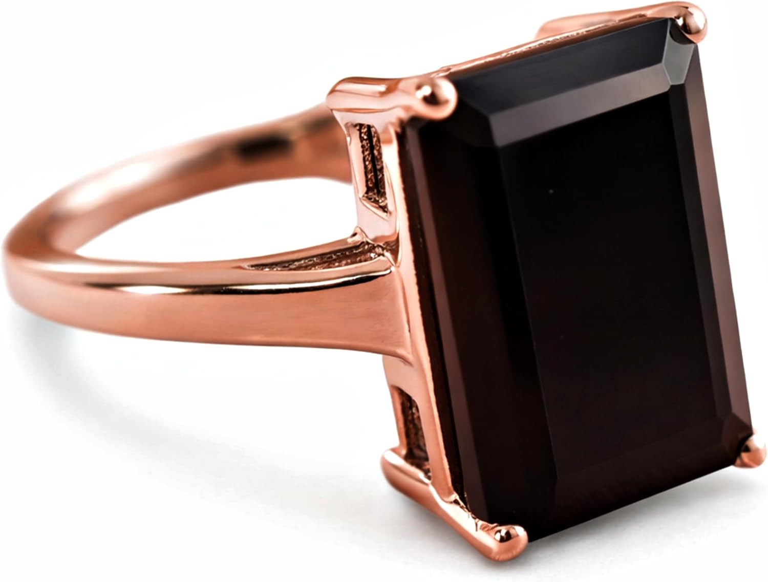 Black Onyx Ring for Women – 925 Sterling Silver Handmade Boho Statement Ring with Natural Onyx Stone