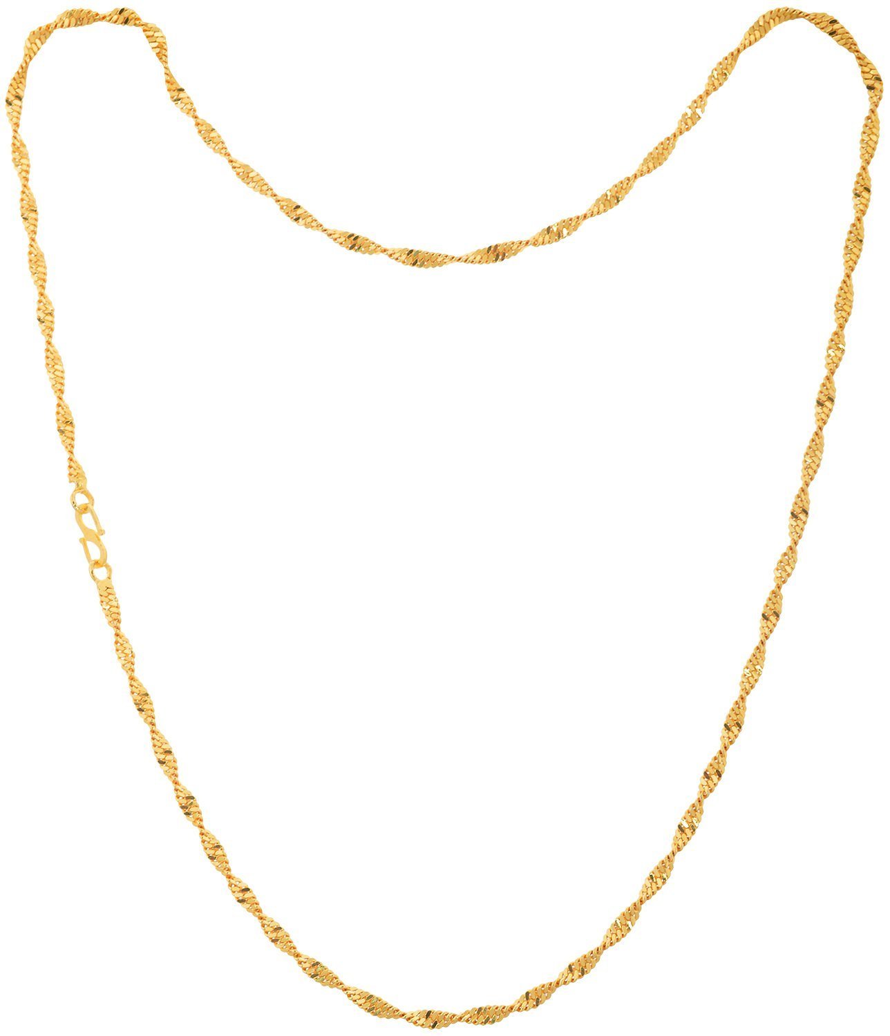 Handicraft Kottage 24 Inch and 22K Plane Gold Plated Chain Necklace for Womens (B07BSPGDSQ) Amazon Price History, Amazon Price Tracker