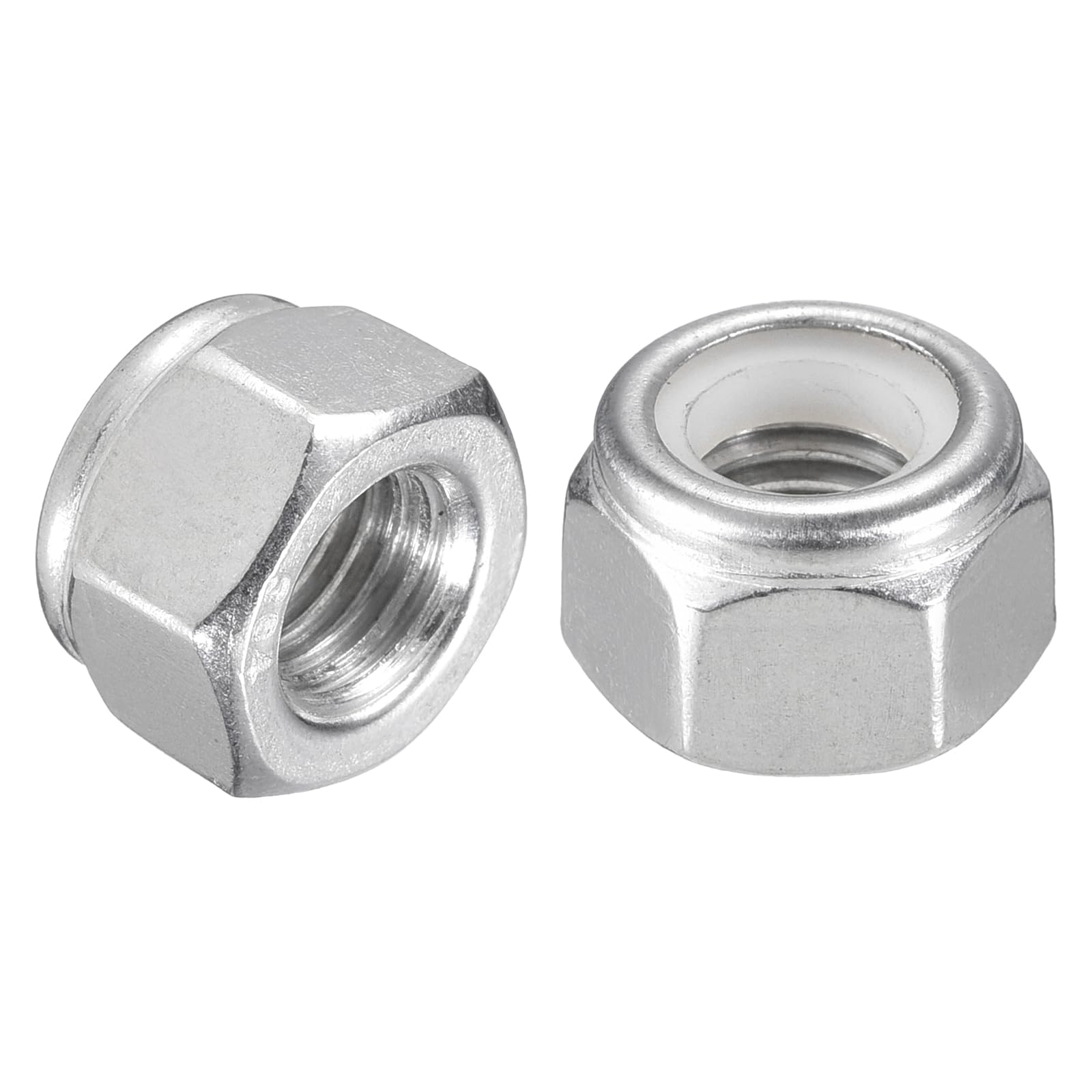 TA-VIGOR 10Pcs 5/16"-24 Nylon Hex Lock Nuts, 304 Stainless Steel Nylon Insert Self-locking Nuts