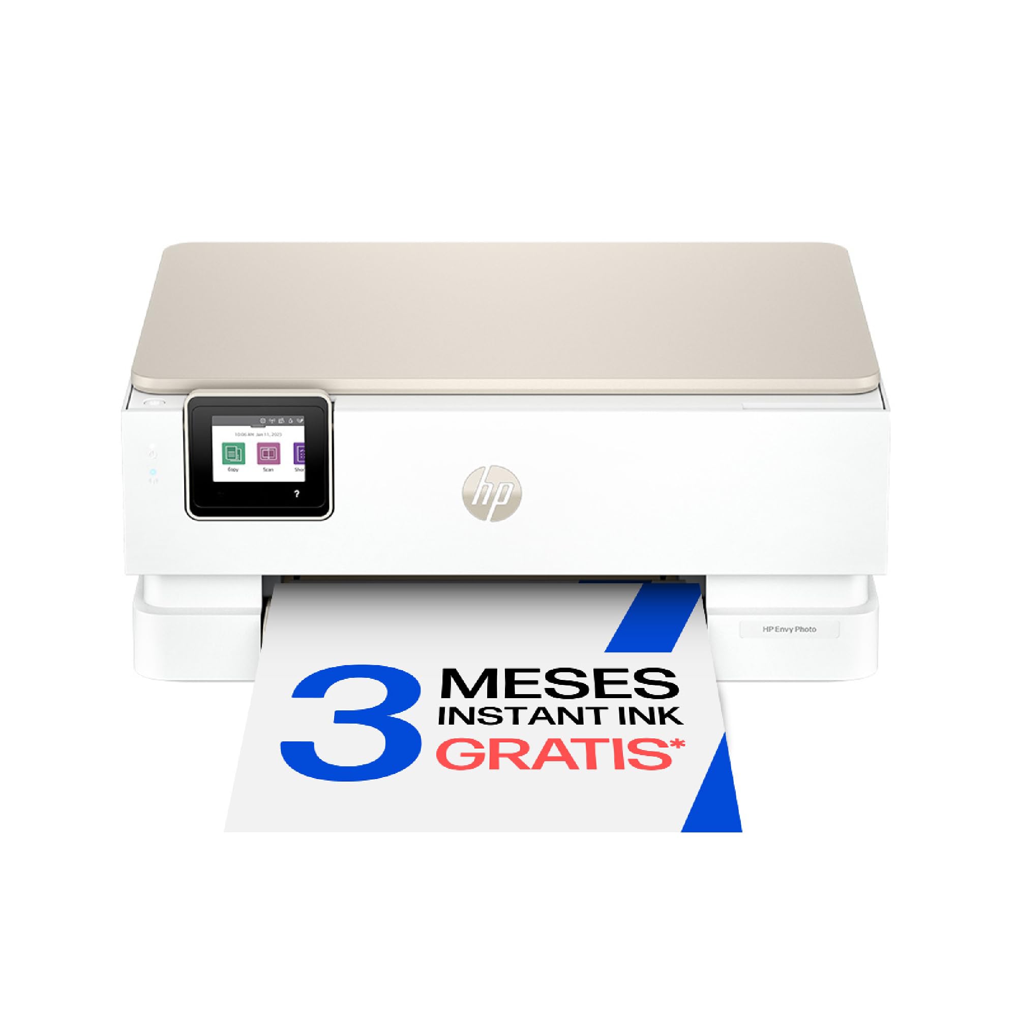 HP Envy Photo 7230, Impresora multifunción de inyección de Tinta A4 a Color, Wi-Fi Doble Banda, impresión automática a Doble Cara, Bandeja para Fotos, 3 Meses de Instant Ink