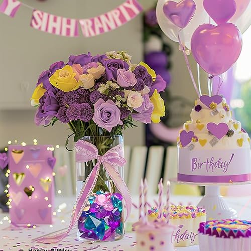 Miniatura 5 de 54 piezas de diamantes acrílicos de cristal azul rey grande de 25 quilates para decoración de boda, centros de mesa, manualidades, joyas del tesoro