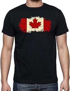 Canada Flag - Funny Canadian Maple Leaf - Patriotic 1st July Canada Day Pride Novelty Mens T-Shirt