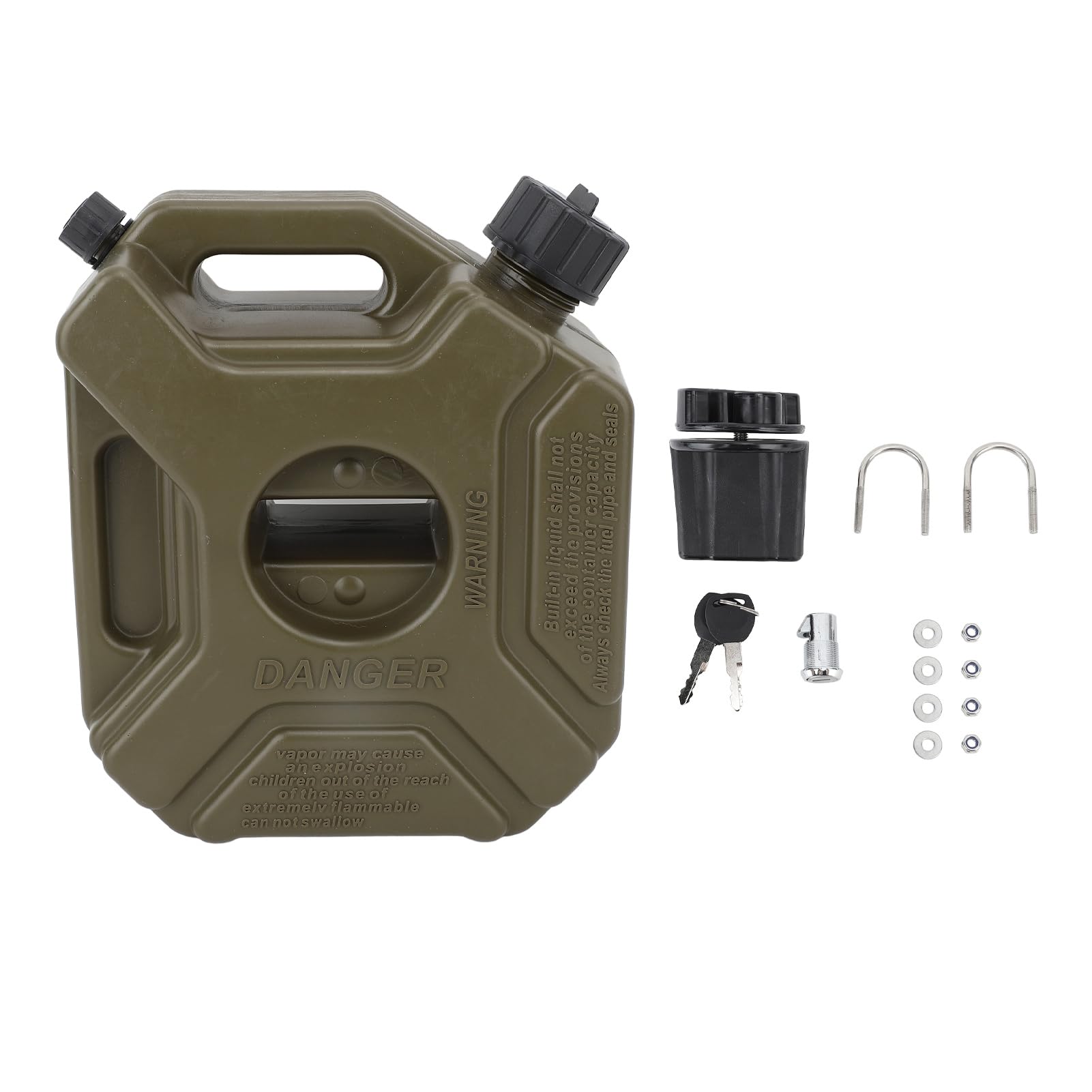 Recipiente De Gasolina 3L Galon Gasolina Portatil Bidon De Emergencia Para Coche Moto UTV Vehiculo Off Road Con Soport