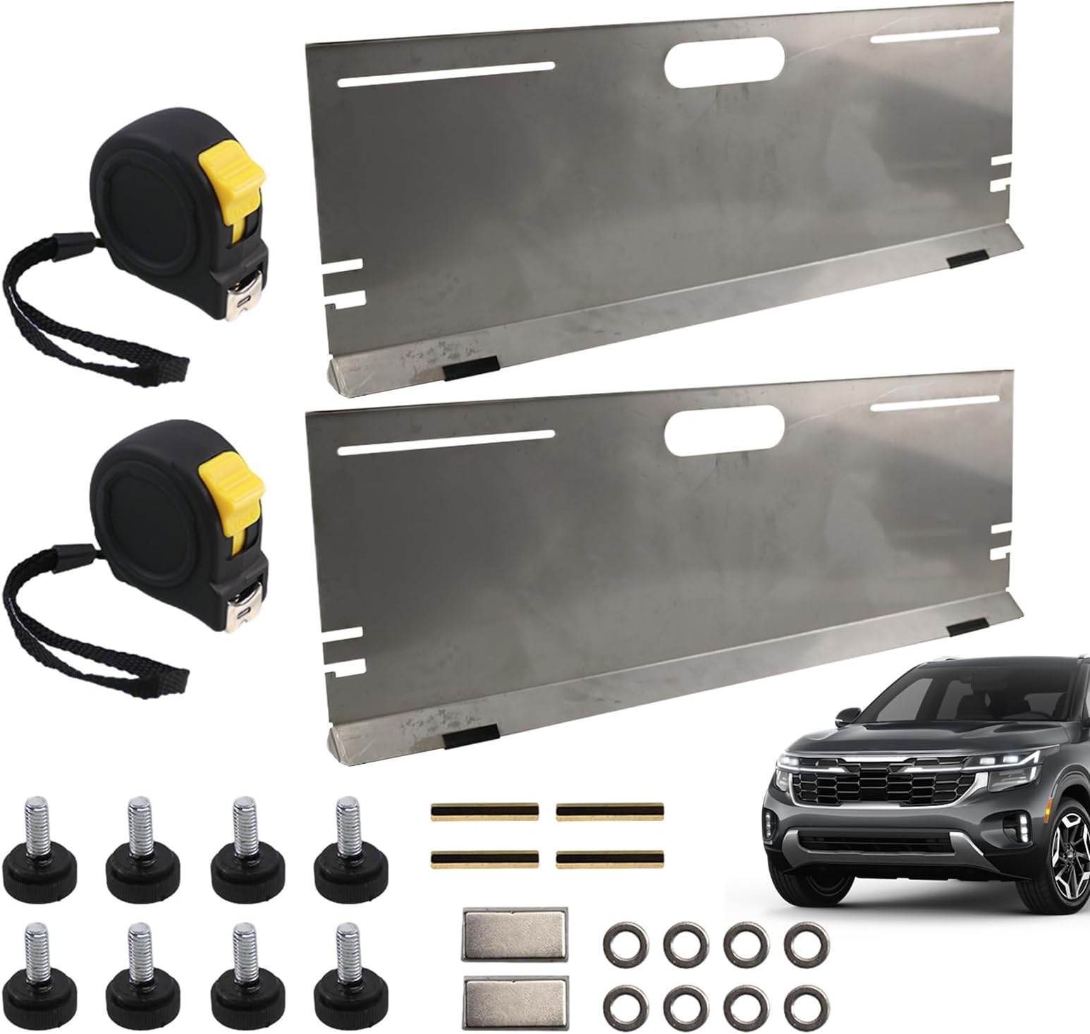 Wheel Alignment Kit - Magnetic Wheel Alignment Tool Kit,Heavy-Duty Non-Slip Plate Precision Measuring Balancing Tires for Vehicle Motorcycle Truck