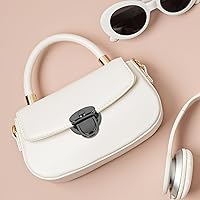 Vista 2 de VILLCASE 10 piezas de cierre de cierre de cierre de gancho para el pulgar, cierres de hebilla para monedero, hebilla de cartera, cierre de metal