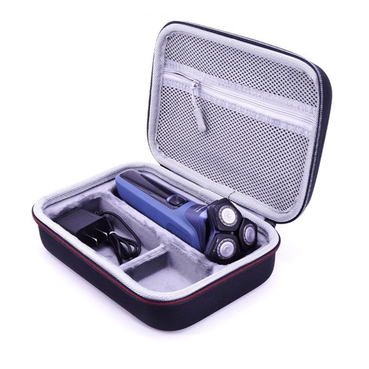 Organizer Spazio Compatta Custodia in Rasoio e Resistente Eva Portatile Nero Protezione Accessori da Viaggio
