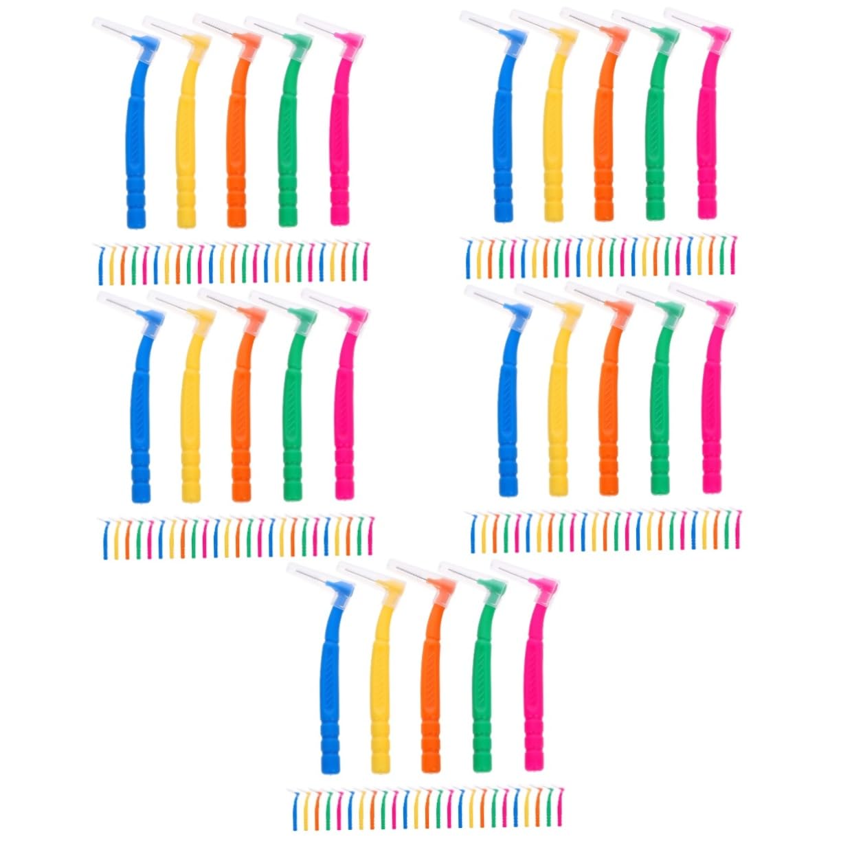 Healeved 150stücke Interdentalbürsten Manuelle Zahnpflege Für Enge Zahnzwischenräume Effektive Entfernung Von Plaque Und Verhinderung Von Karies Bunten Farben