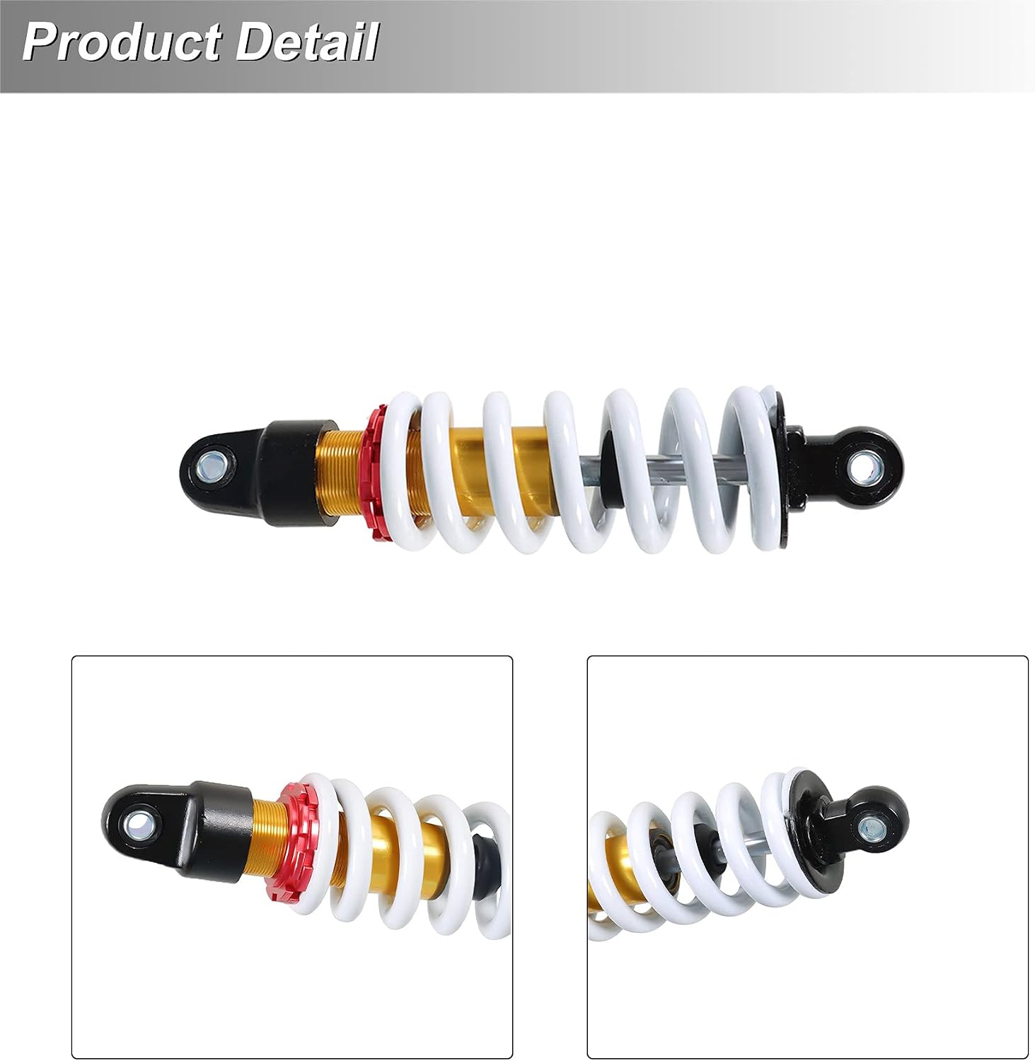 waltyotur 10.5 270MM Rear Spring Shock Absorber White Replacement for Pit Bike 110cc 125cc