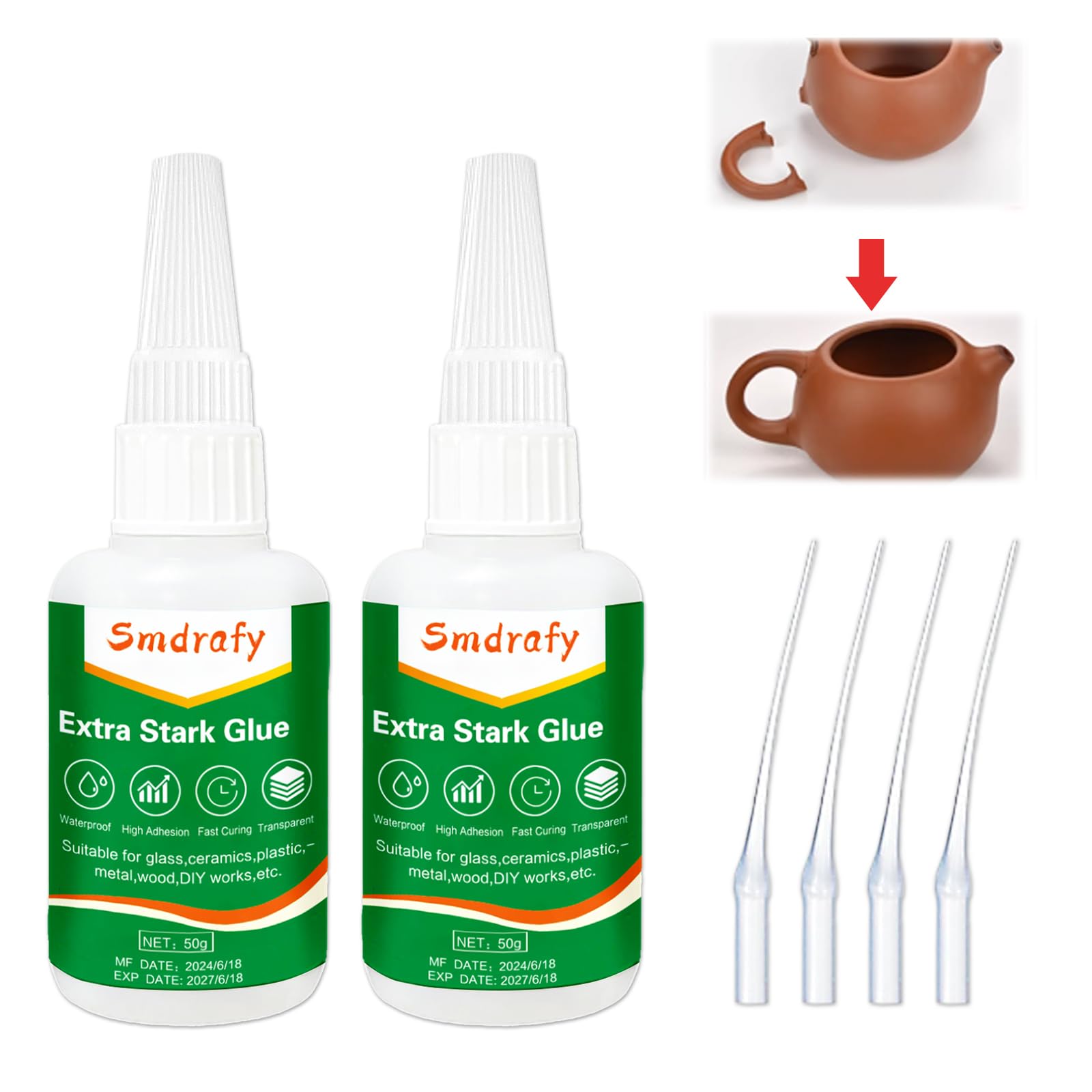 Colla Per Vetro Extra Forte Miioto - Silicone Trasparente 100ml - Foto 6