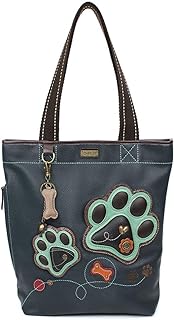 Chala Handbag Everyday Tote (Pawprint Dark Navy)