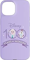 Vista 6 de Funda para iPhone 16 Disney 100 Anniversary Frozen Elsa y Olaf Wonder D100