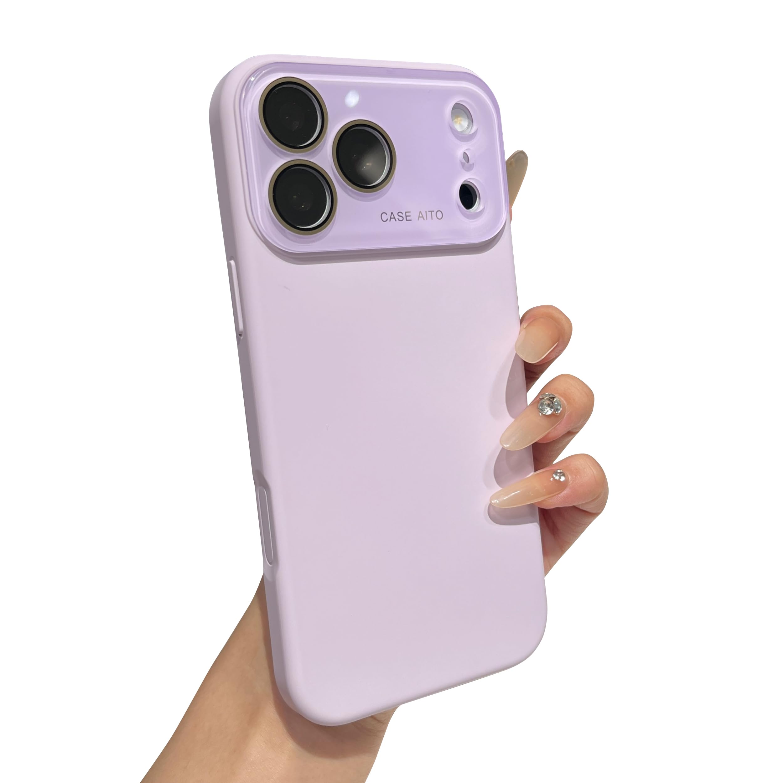 Protection objectif iPhone 17 Pro Max Caseative en silicone violet - 7