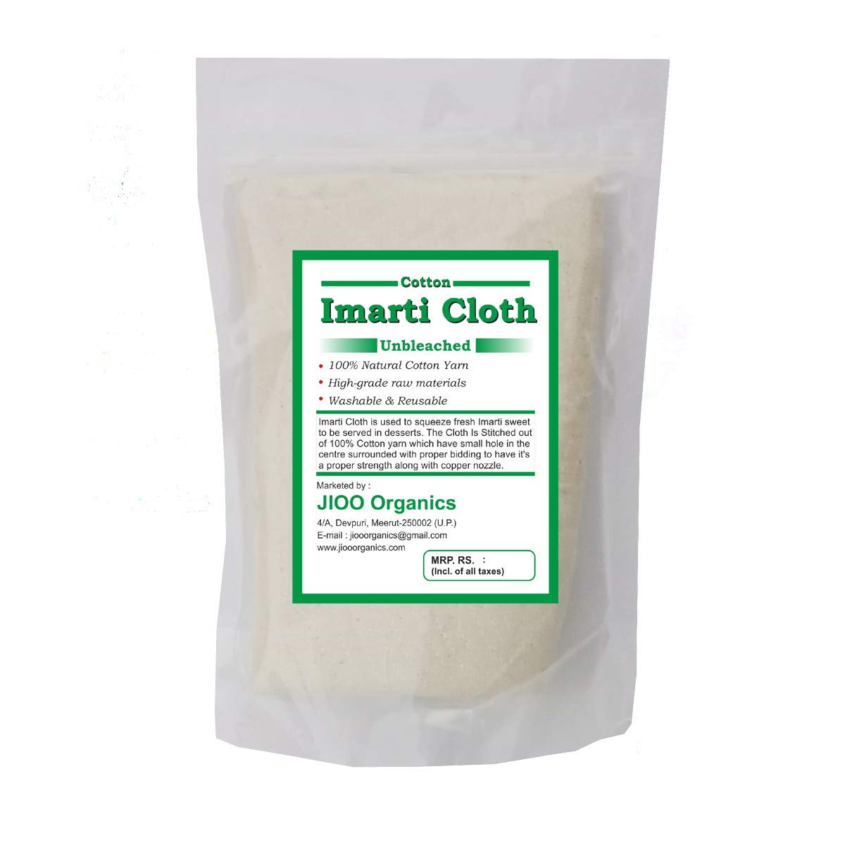 Jioo Organic 100% Cotton Professional Imarti Cloth - Image 2 thumbnail