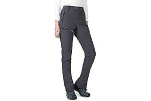Wespornow Women's Snow Fleece-Lined Hiking Pants